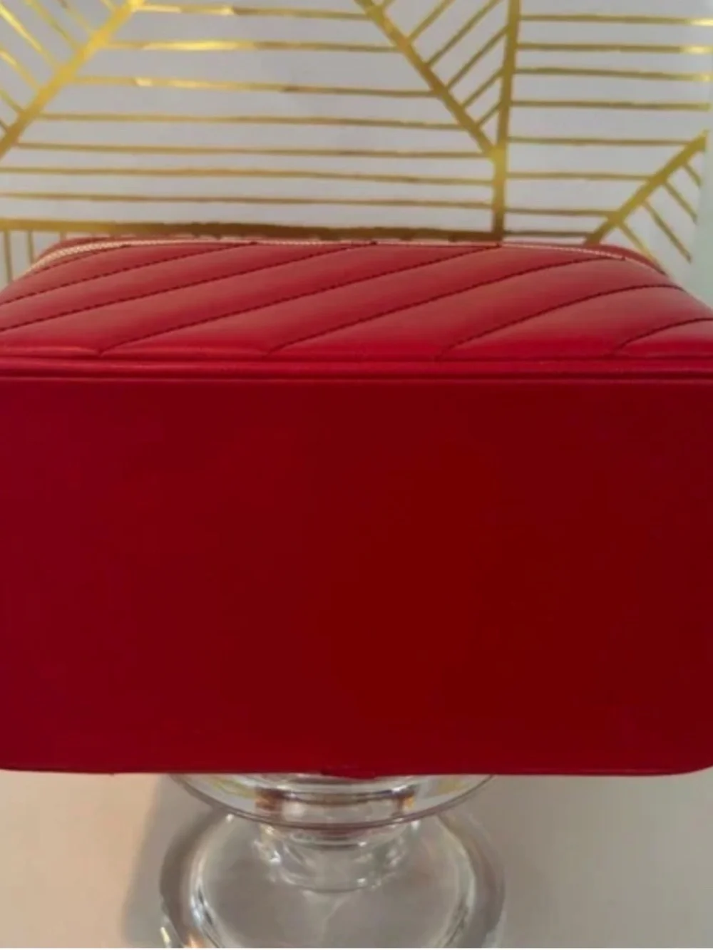 ❤️✨YSL Beauty Premium Vanity Rouge Case | Quilted Red | New in Box✨AUTHENTIC - Picture 5 of 12